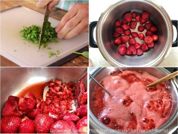 Proces pripreme džem od jagoda je vrlo jednostavan
