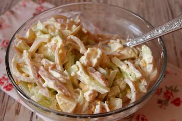 Vrlo ukusna i nježne salata s lignjama