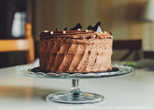 Evo kolač može biti izrađena od čokolade biskvit torta sa čokoladnim kremom