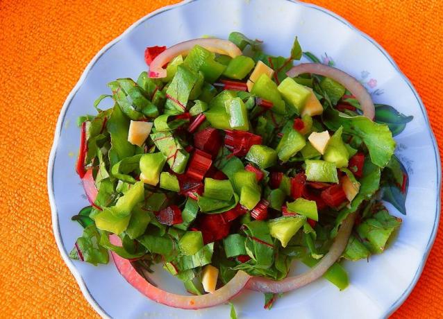 Zdrava salata od repe vrhova